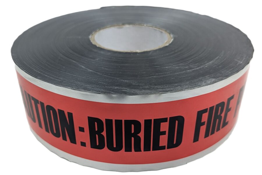 NEW LISTING! FREE EXPEDITED PRIORITY MAIL SHIPPING! Detectable Tape CAUTION:BURIED FIRE PROTECTION LINE BELOW 5mil 3″x1000ft NEW