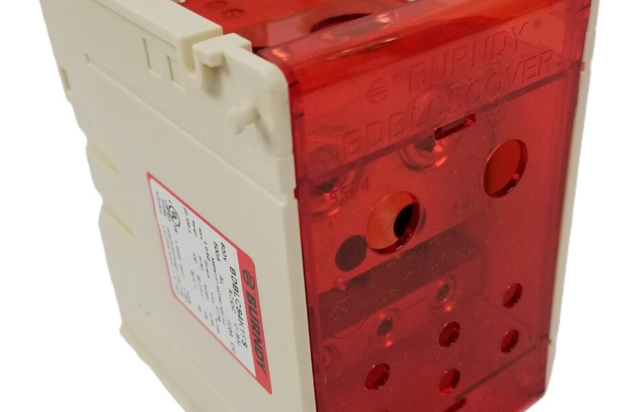 NEW LISTING! FREE EXPEDITED PRIORITY MAIL SHIPPING! Burndy BDBLCS4K1FS 1-Pole Flex Rated Finger-Safe Power Distribution Block NEW