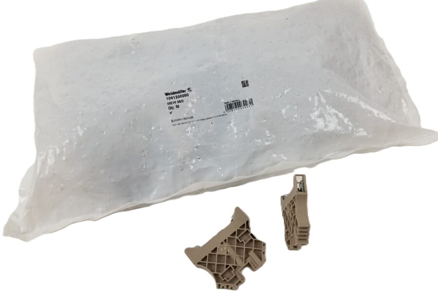 NEW LISTING! FREE EXPEDITED PRIORITY MAIL SHIPPING! 50pc Weidmuller 1061200000 Terminal Block End Bracket TS 35 HB Wemid WEW 35/2NEW
