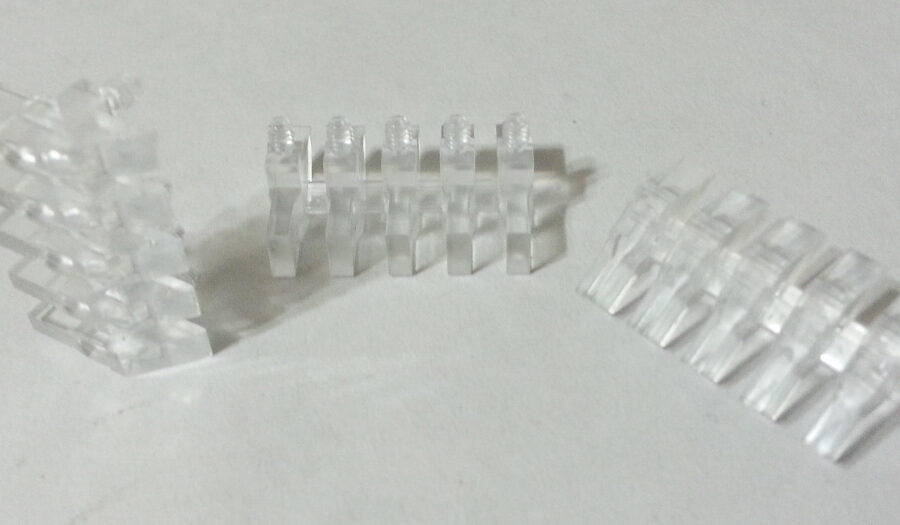 NEW LISTING! FREE SHIPPING! out 200 Mentor 1273.1015 LED Light Guides 5 Horiz. Rectangular Columns 2mm x 5mm NEW