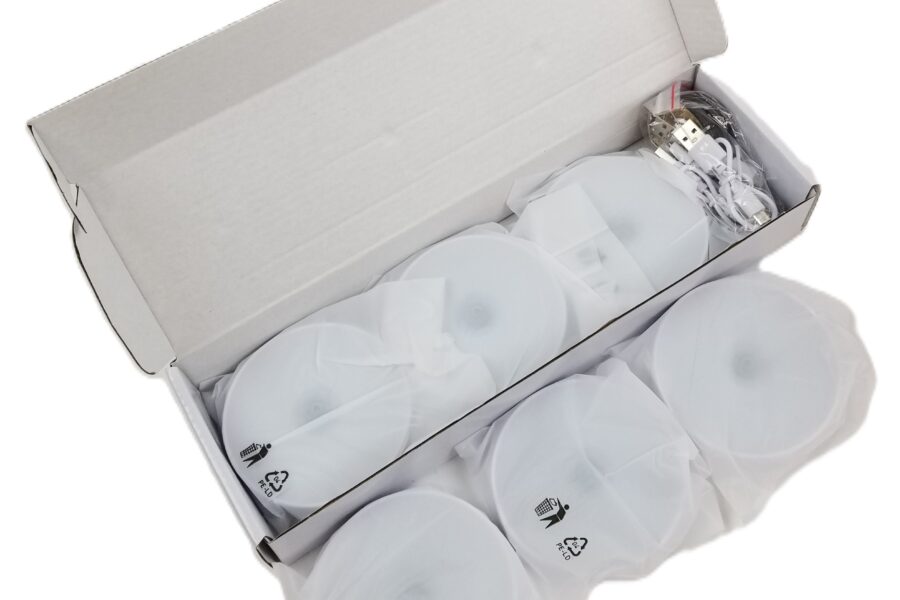 NEW LISTING! FREE SHIPPING! 6pc Intelligent Night Light – Body Sensing Auto Sleep Magnetic Adsorption NEW