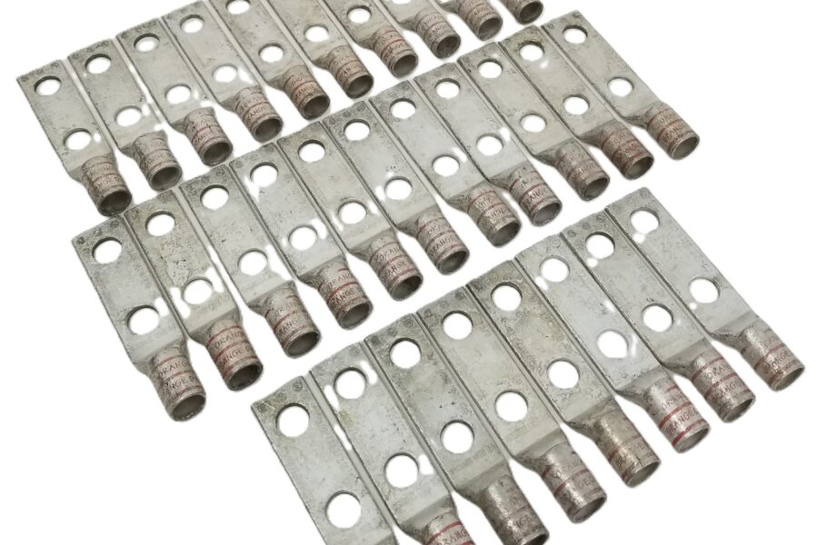 NEW LISTING! FREE EXPEDITED PRIORITY MAIL SHIPPING! 29 BURNDY YAV27L2NTCFX Standard Barrel Compression Terminal 2-Hole 3/0 AWG NEW