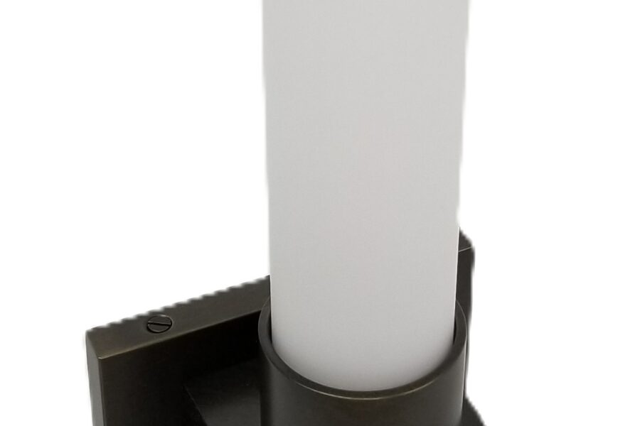 NEW LISTING! FREE EXPEDITED PRIORITY MAIL SHIPPING! Thomas Cooper Studio MARCEL Sconce-Single Bronze Frosted Opal  NEW