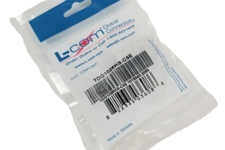 NEW LISTING! FREE SHIPPING! L-Com TDG1026KS-C5E Shielded RJ45 Cat5E Coupler Keystone Feed-Thru NEW