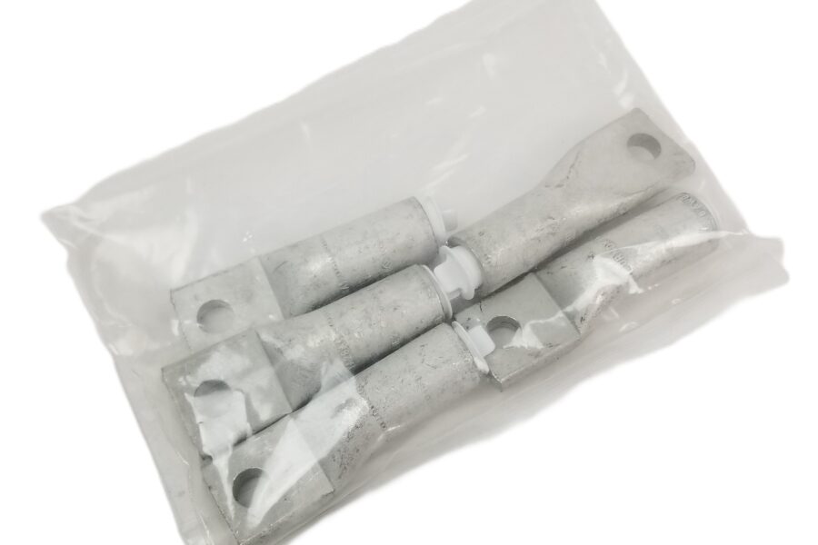 NEW LISTING! FREE EXPEDITED PRIORITY MAIL SHIPPING! 5pcs BURNDY YA28A1 1-Hole Lug Compression Connector Straight Barrel 4/0 AWG NEW