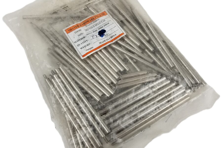 NEW LISTING! FREE EXPEDITED PRIORITY MAIL SHIPPING! 79 Mester 06×109.6-M3x0.5×8 Threaded Spacer Carbon Steel Nickel Plated NEW