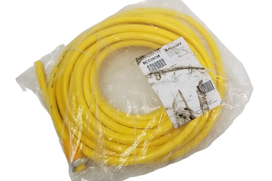 NEW LISTING! FREE EXPEDITED PRIORITY MAIL SHIPPING! Balluff BCC09CM Cordset Yellow 5-Pin  7/8″ Female 10m 16 AWG NEW