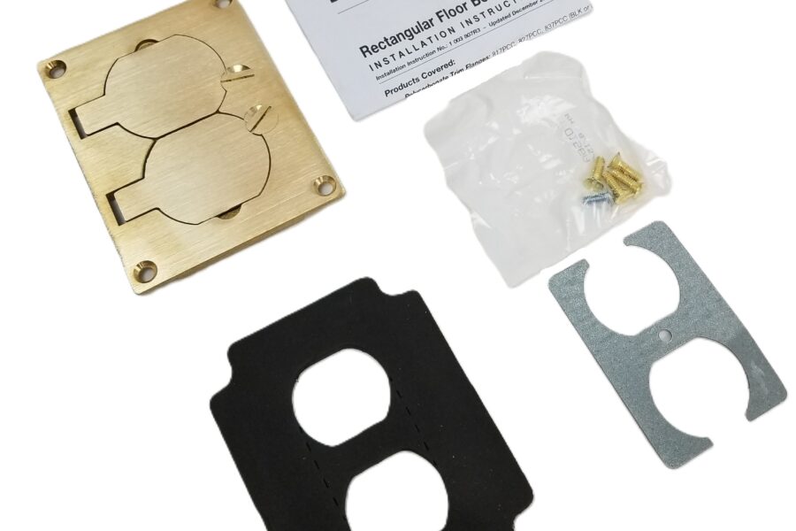 NEW LISTING! FREE EXPEDITED PRIORITY MAIL SHIPPING! Wiremold Legrand 828R 880 Series Floor Box Duplex Receptacle Cover Plate NEW