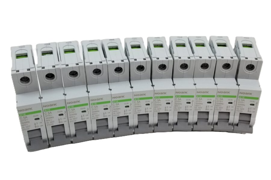 NEW LISTING! FREE EXPEDITED PRIORITY MAIL SHIPPING! 11 NOARK B1E1C5 Miniature Circuit Breaker 5A 1-Pole 277 VAC / 125 VDC  NEW