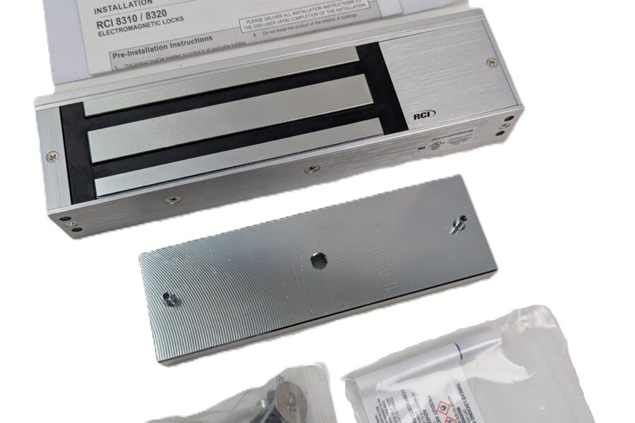 NEW LISTING! FREE EXPEDITED PRIORITY MAIL SHIPPING! RCI 8310×28 Electromagnetic Lock MultiMag 1200lbs Holding Force 12/24Vdc NEW