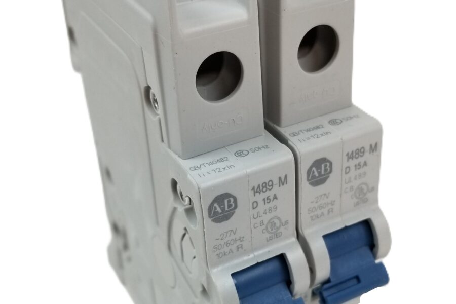 NEW LISTING! FREE EXPEDITED PRIORITY MAIL SHIPPING! 2 Allen Bradley 1489-M1D150 Miniature Circuit Breaker 15A 1Pole 480Y/277Vac NEW