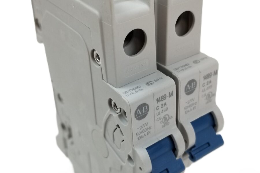 NEW LISTING! FREE EXPEDITED PRIORITY MAIL SHIPPING! 2 Allen Bradley 1489-M1C020 Miniature Circuit Breaker 2A 1Pole 480/277Vac NEW