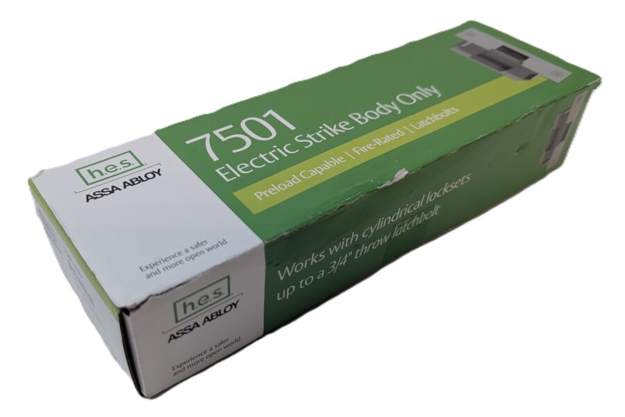 NEW LISTING! FREE EXPEDITED PRIORITY MAIL SHIPPING! HES ASSA ABLOY 7501-630 Electric Strike Body Only Satin Stainless NEW