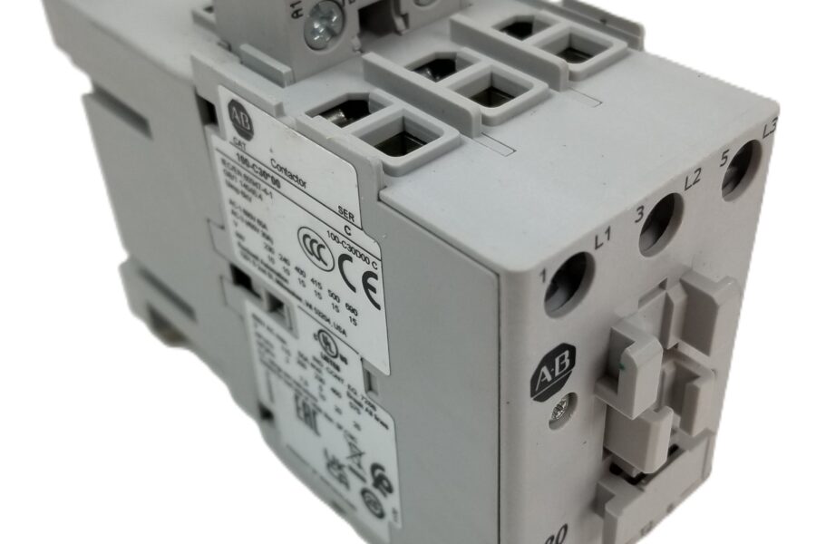 NEW LISTING! FREE EXPEDITED PRIORITY MAIL SHIPPING! Allen-Bradley 100-C30D00 Contactor SER.C 30A 110/120Vac 3Main Poles 1 NO AUX NEW