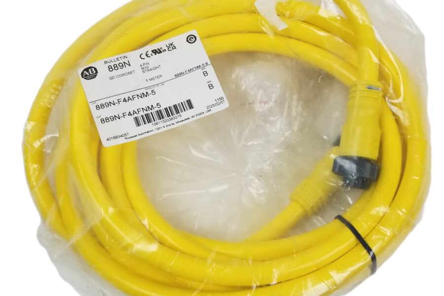 NEW LISTING! FREE EXPEDITED PRIORITY MAIL SHIPPING! Allen-Bradley 889N-F4AFNM-5 Cordset Mini Straight4Pin Female 5m 16AWG Yellow PVC