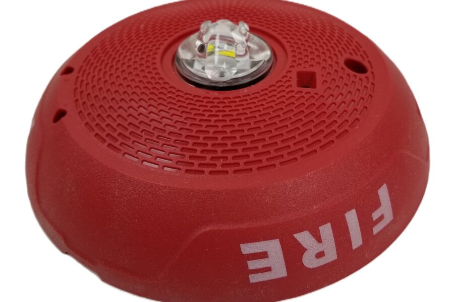 NEW LISTING! FREE EXPEDITED PRIORITY MAIL SHIPPING! System Sensor SCRLED Ceiling Mount Strobe RED 2-Wire Clear Lens NEW