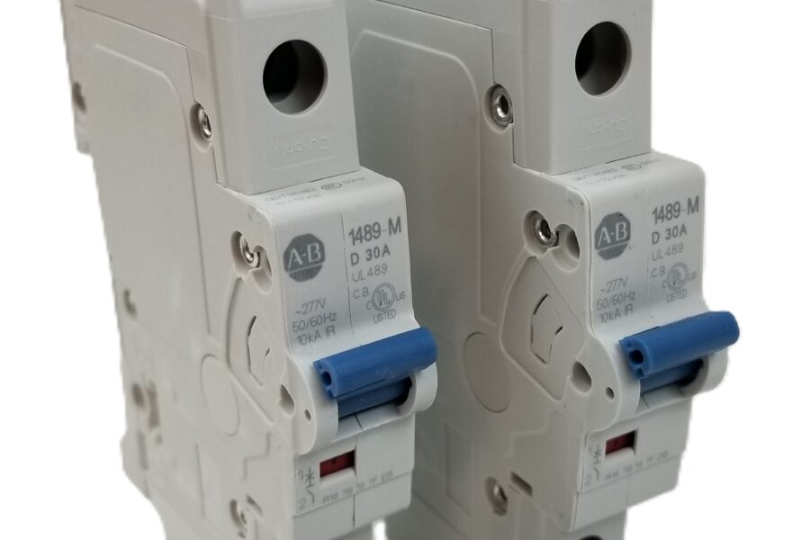 NEW LISTING! FREE SHIPPING! 2 Allen Bradley 1489-M1D300 Miniature Circuit Breaker 30A 1Pole 48Vdc 277Vac NEW