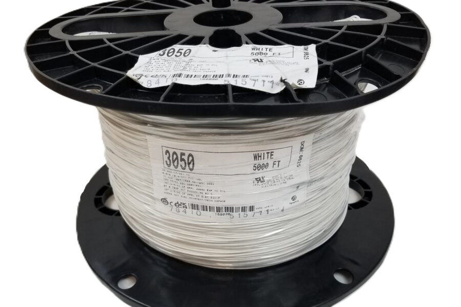NEW LISTING! FREE SHIPPING! 5000′ Alpha 3050 WH013 24AWG Stranded HookUp Wire White PVC UL1007/1569 300V NEW