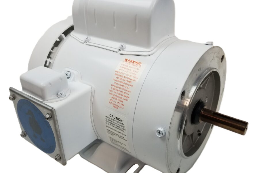 NEW LISTING! FREE SHIPPING! Leeson 112528.00 C6C17WK4N Washguard Washdown Motor 3/4HP 1PH 115/208-230Vac NEW