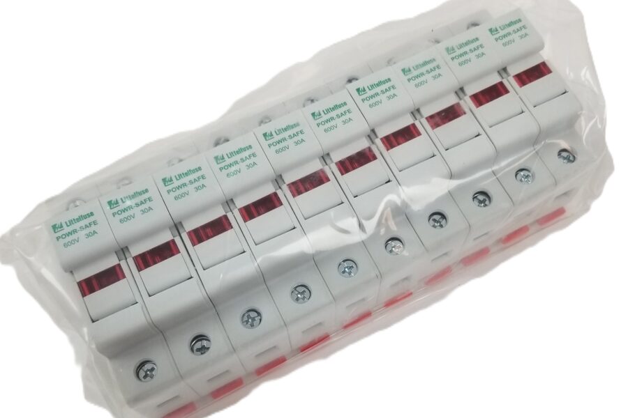 NEW LISTING! FREE SHIPPING! 5pc Littelfuse LPSC0002ZXID CH Fuseholder Cartridge Type 30A 600V DIN Rail NEW