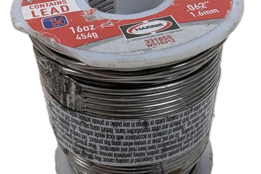 NEW LISTING! FREE SHIPPING! 1lb Worthington 331855 WS10312 .062inch 1.6mm Dia. Rosin Core Solder 60/40