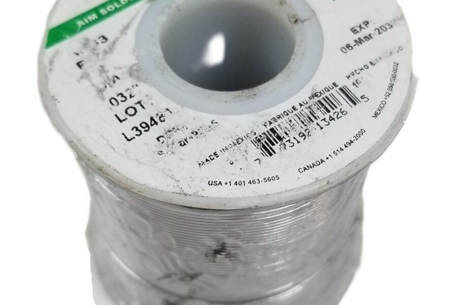 NEW LISTING! FREE SHIPPING! 1lb AIM 13426 Wire Solder .032″ 0.81mm Dia No Clean 2% Glow Core Flux NEW