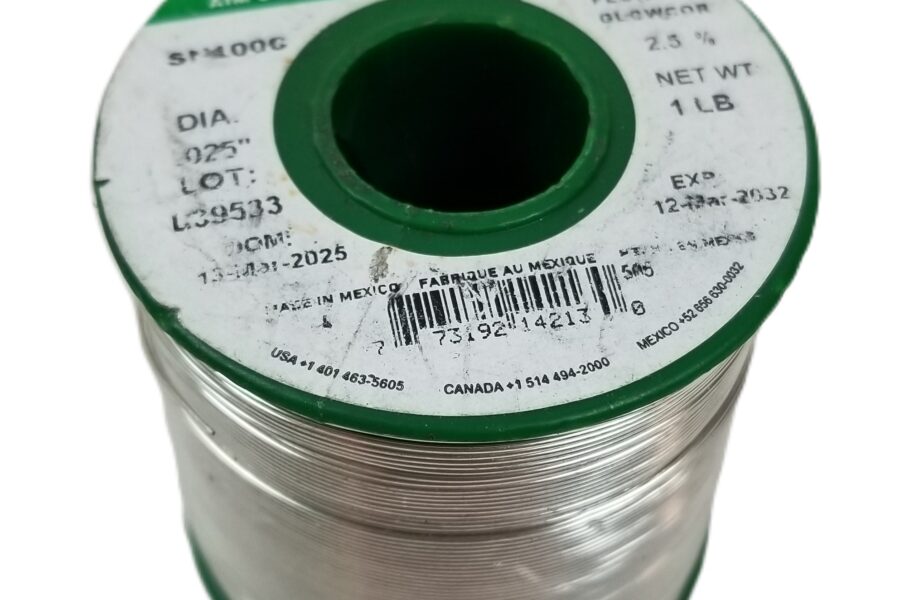 NEW LISTING! FREE SHIPPING! 1lb AIM SN100C Wire Solder .025″ 0.635mm Dia No Clean 2.5% Glow Core Flux NEW