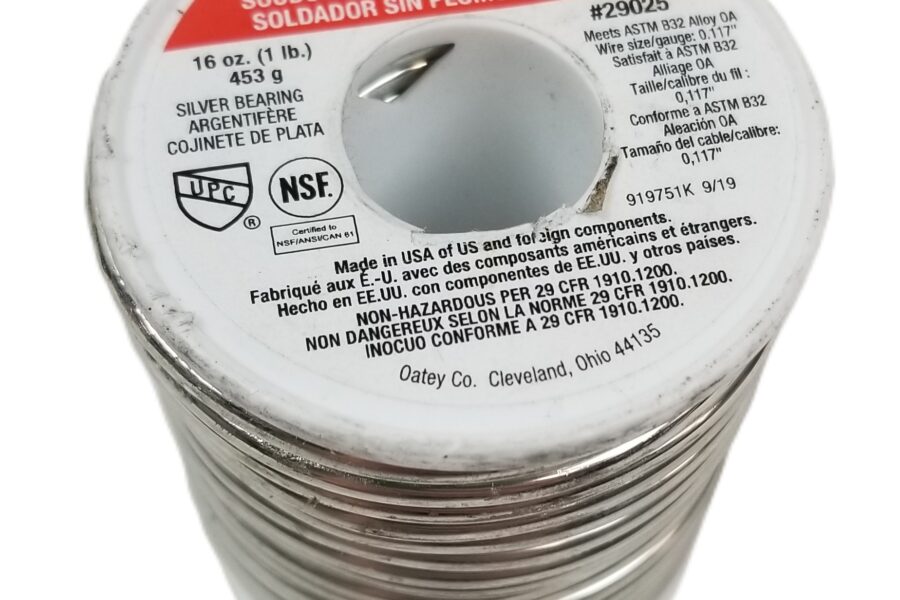 NEW LISTING! FREE SHIPPING! Oatey 29025 1lb Safe Flo® 0.117″ Lead-Free Silver Bearing Solder Wire NEW