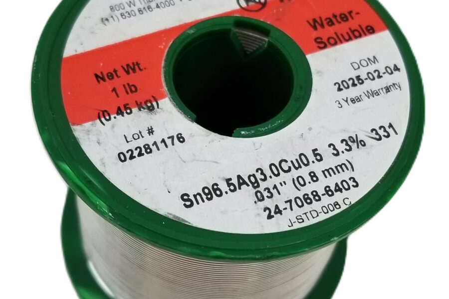 NEW LISTING! FREE SHIPPING! 1lb Kester 24-7068-6403 Solder .031″ .8mm 96.5%Sn3.0Ag0.5Cu 331 WaterSoluble NEW