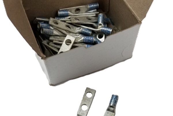 NEW LISTING! FREE SHIPPING! 50 BURNDY YA6CL2TC14 Compression Connector 2Hole Lug Copper Blue 6AWG NEW
