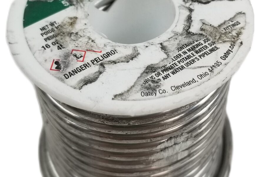 NEW LISTING! FREE SHIPPING! 1lb Oatey 20019 .125inch Dia 50/50 Solid Wire Solder Made in USA NEW