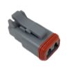 NEW LISTING! FREE SHIPPING! 100 Amphenol AT06-2S Automotive Connector Plug 2Pin Latch Lock Free Hanging NEW
