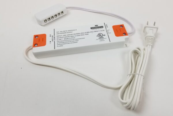 NEW LISTING! FREE SHIPPING! Snappy SE75-24V(UL)-S LED Power Supply In: 100-120VAC Out: 24VDC NEW