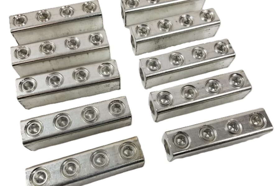 NEW LISTING! FREE SHIPPING! 10 Burndy AMS250 Aluminum Mechanical Splice 250 kcmil-6 AWG 5/8″ Screw Dia NEW