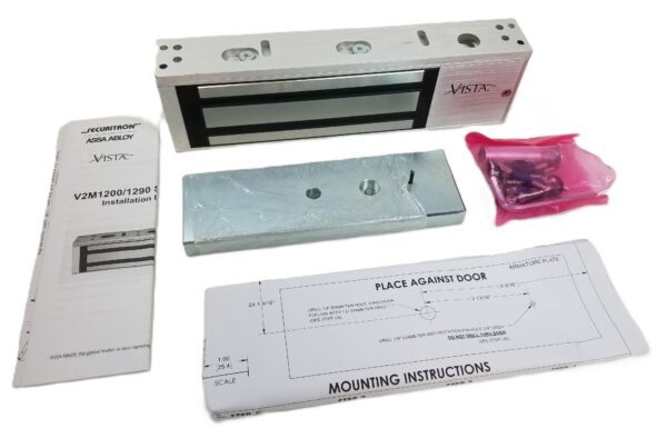 NEW LISTING! FREE SHIPPING! VISTA Assa Abloy V2M1290 V2M1200 Series 1200LB Maglock Electromagnetic Access