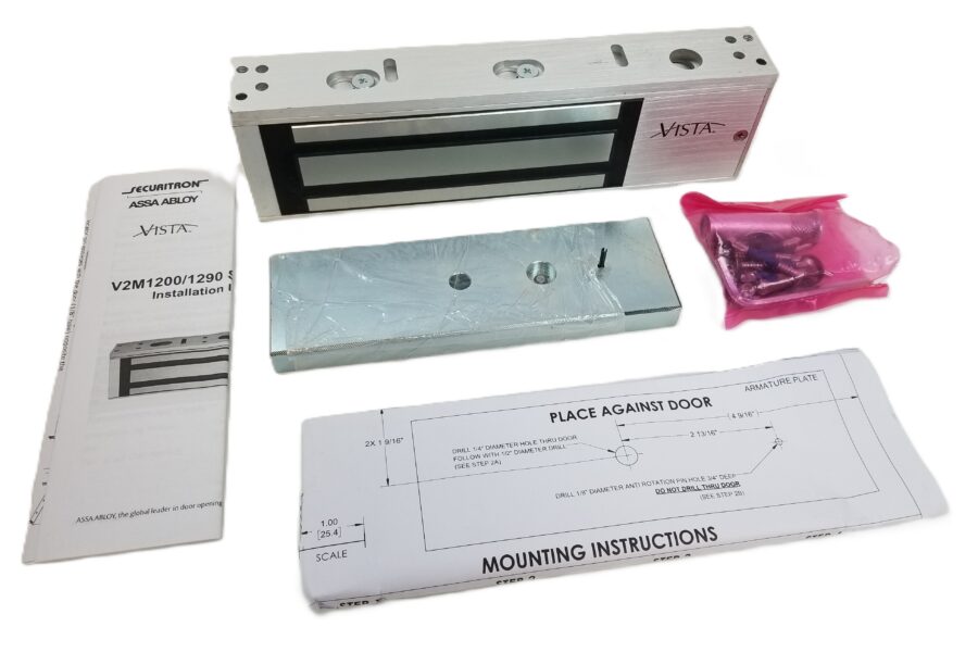 NEW LISTING! FREE SHIPPING! VISTA Assa Abloy V2M1290 V2M1200 Series 1200LB Maglock Electromagnetic Access