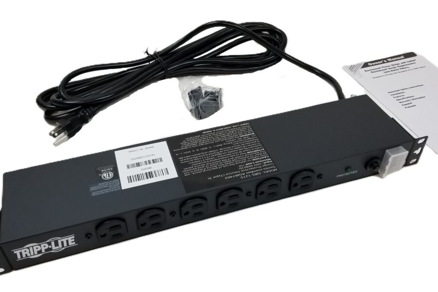 NEW LISTING! FREE SHIPPING! TRIPP LITE DRS-1215 14-Outlet Power Strip Surge Suppressor 15A 1U Rackmount NEW