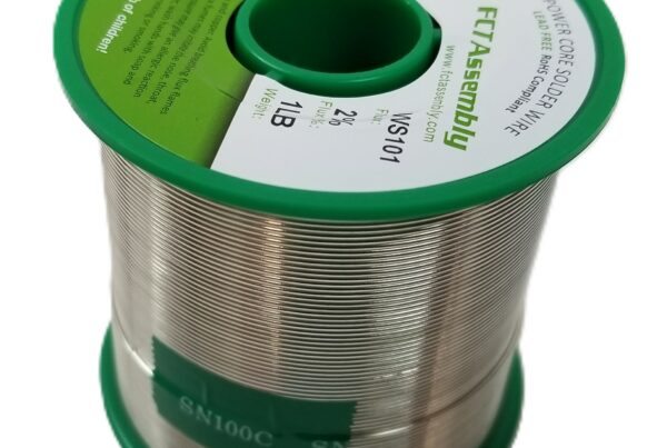 NEW LISTING! FREE SHIPPING! 1lb SN100C .032″ FCT Assembly Wire Solder 2% Water Soluble Flux WS101 PbFree NEW