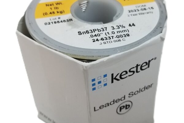 NEW LISTING! FREE SHIPPING! 1lb Kester 24-6337-0039 Solder .040″ 1.0mm 63/37 Eutectic Rosin 44 Core 3.3% NEW