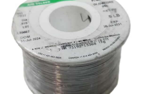 NEW LISTING! FREE SHIPPING! .5lb AIM 13368 Wire Solder .015″ 0.38mm Diameter No Clean 2% Glow Core Flux NEW