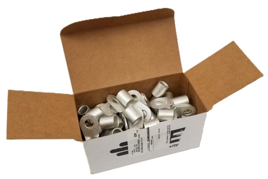 NEW LISTING! FREE SHIPPING! 50pc TE Connectivity 36917 Solistrand 1/0 AWG Ring Terminals 3/8 Stud NEW