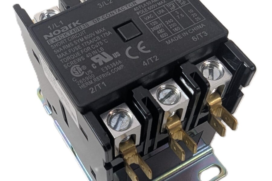 NEW LISTING! FREE SHIPPING! NOARK Ex9CKT40B30B7 Definite Purpose Contactor 40A 3Pole 277V 50/60Hz 24Vac NEW