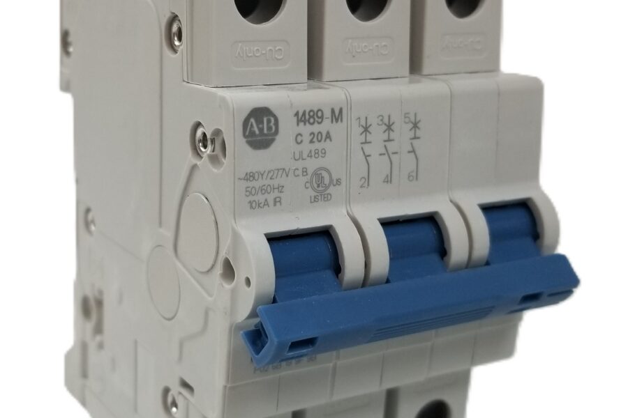 NEW LISTING! FREE SHIPPING!Allen Bradley 1489-M3C200 Miniature Circuit Breaker 20A 3Pole 480Y/277Vac NEW