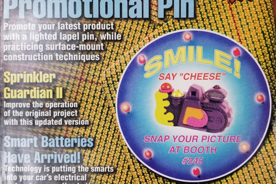 NEW LISTING! FREE SHIPPING! Popular Electronics Magazine June 1998 Build a Promotional Pin + Smart Batteries