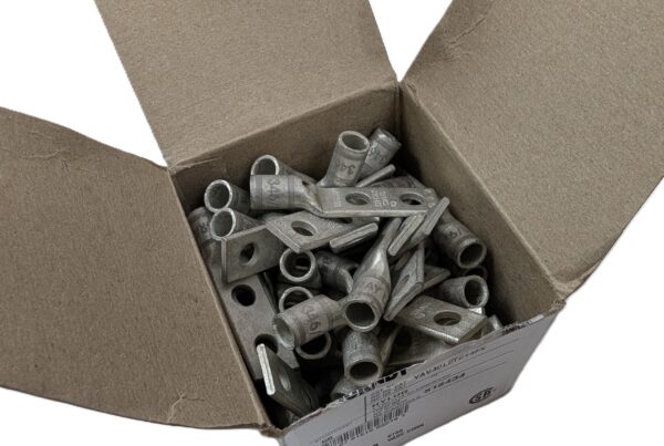 NEW LISTING! FREE SHIPPING! 50 BURNDY YAV4CL2TC14FX Standard Barrel Compression Terminal 2-Hole 4 AWG NEW NEW LISTING! FREE SHIPPING! 50 BURNDY YAV4CL2TC14FX Standard Barrel Compression Terminal 2-Hole 4 AWG NEW