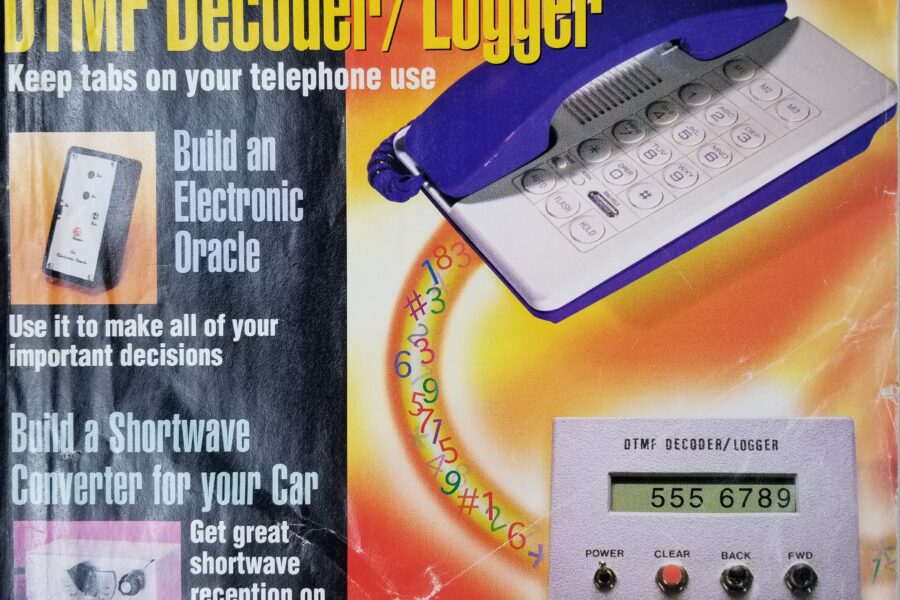 NEW LISTING! FREE SHIPPING! Popular Electronics Magazine September 1995 Build a DTMF Decoder / Logger
