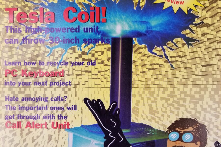 NEW LISTING! FREE SHIPPING! Poptronics Magazine July 2000 Build Tesla Coil Call Alert Robot Motors New Toys