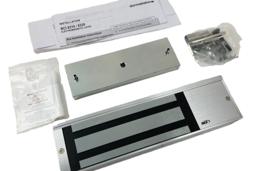 NEW LISTING! FREE SHIPPING! RCI 8310×28 Electromagnetic Lock MultiMag 1200lbs Holding Force 12/24Vdc NEW