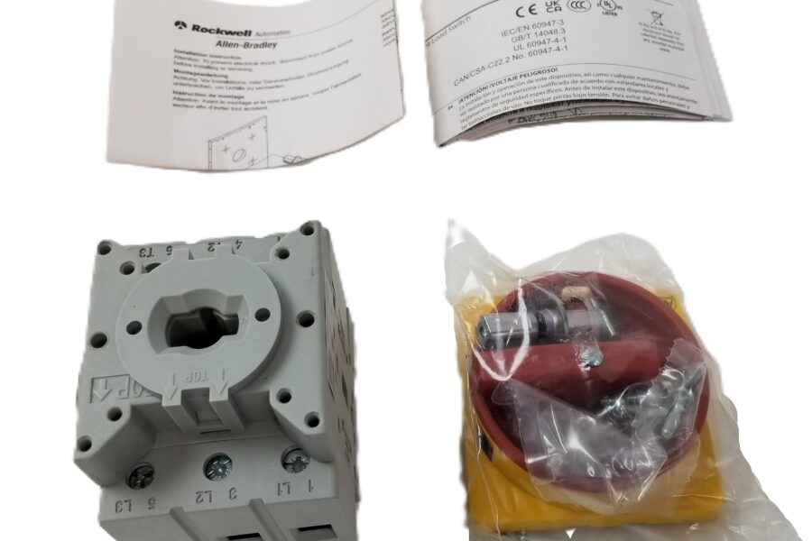 NEW LISTING! FREE SHIPPING! Allen-Bradley 194E-A40-1753-6N Load Switch 40A 3Poles OFF-ON Red/Yellow DIN NEW
