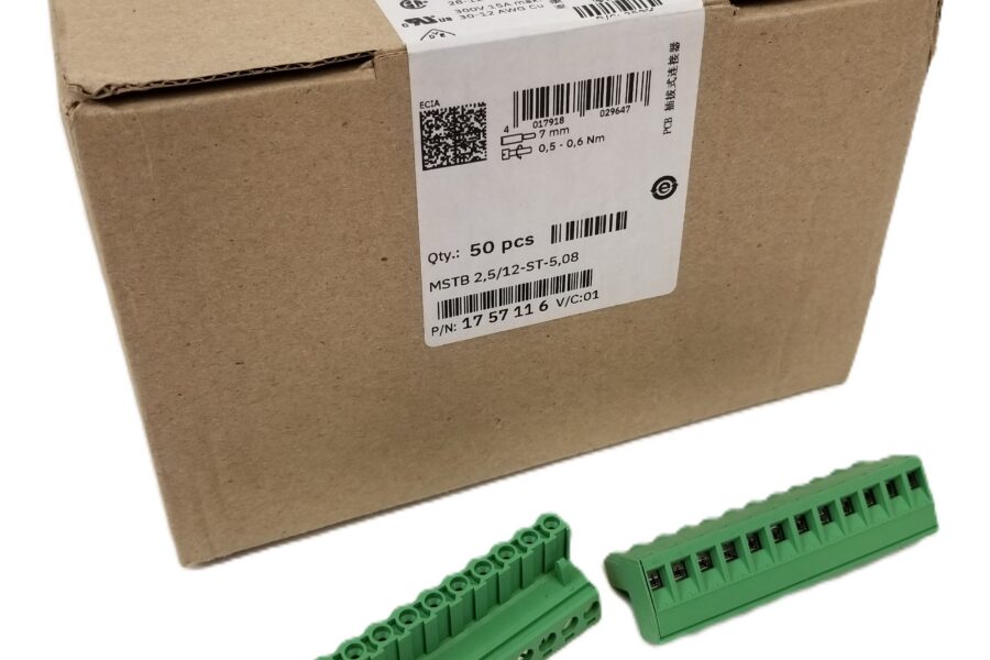 NEW LISTING! FREE SHIPPING! 50 Phoenix Contact 1757116 Terminal Block Plug 15A 300V Rated 12-30 AWG NEW
